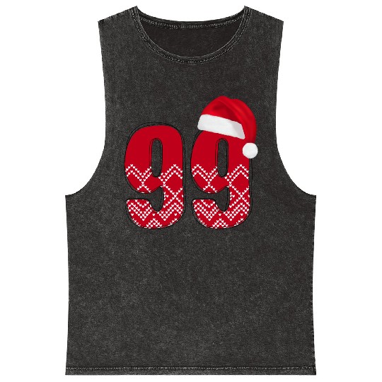 99 Christmas Number - Ninety Nine Mineral Wash Tank Tops