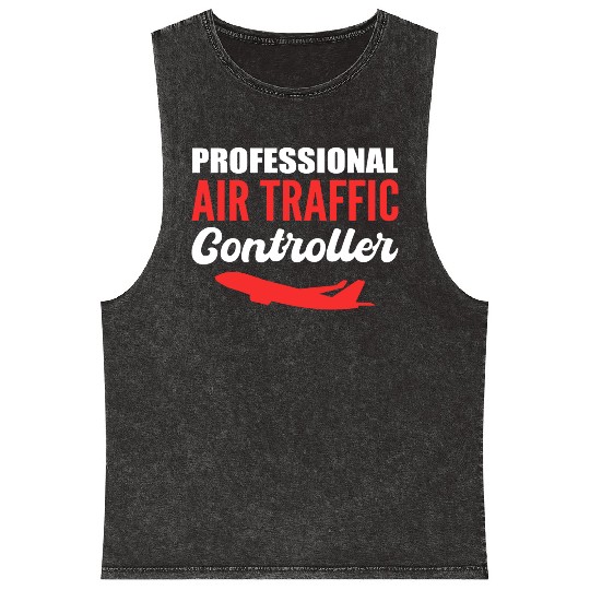 Professional Air Traffic Controller Ground Control Mineral Wash Tank Tops