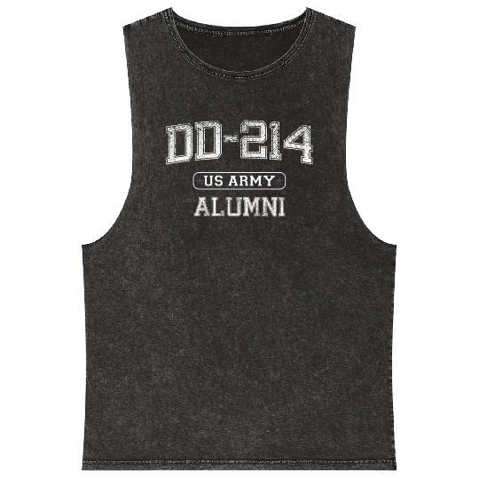 DD-214 US ARMY Vintage Mineral Wash Tank Tops