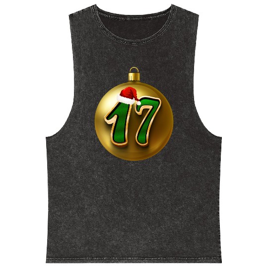 17 Years Young - Seventeen Christmas Balls Mineral Wash Tank Tops