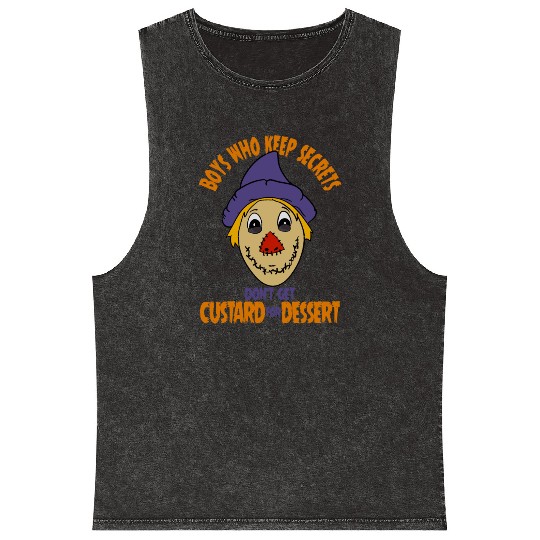 Corey Cunningham Scarecrow Mask Mineral Wash Tank Tops