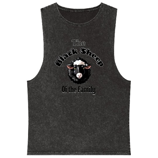 The Black Sheep of the Family Mineral Wash Tank Tops
