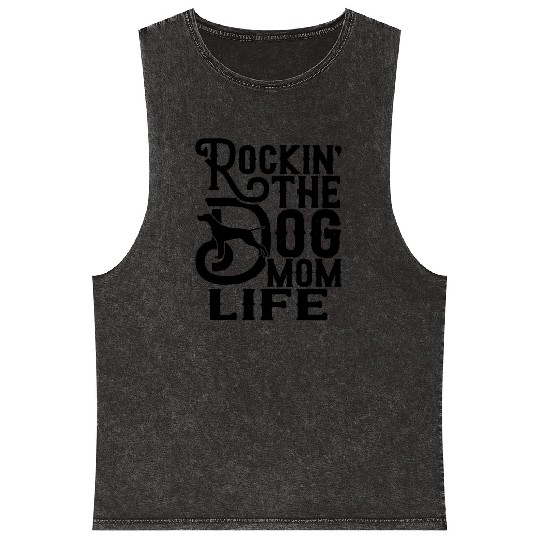 Rocking the Dog Mum Life Mineral Wash Tank Tops