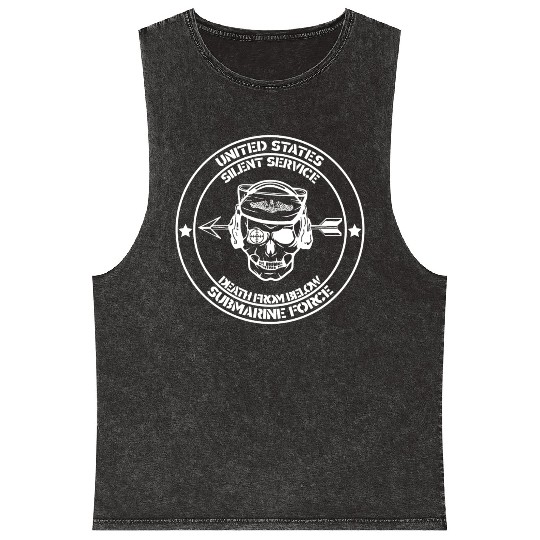 Us Submarine Force Death From Below Silent Service Mineral Wash Tank Tops