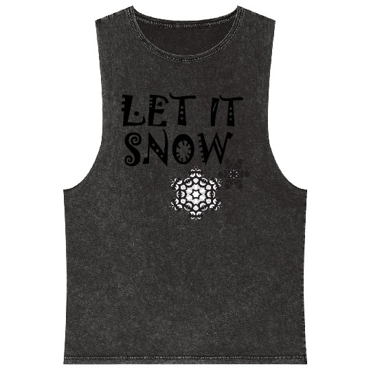 let it snow on Mineral Wash Tank Tops
