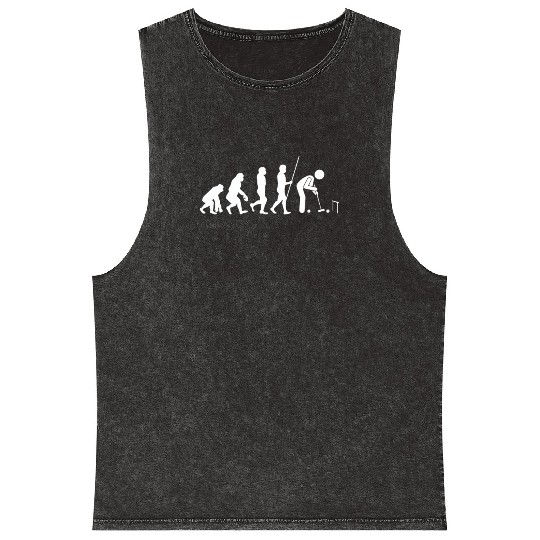 Lawn Game - Golf Croquet Player Mineral Wash Tank Tops