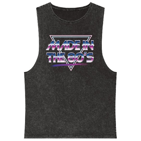 made in the 80s Mineral Wash Tank Tops