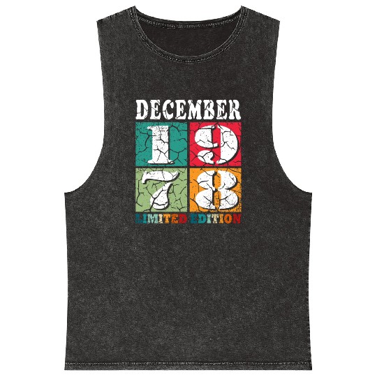 December 1978 Anniversary December 1978 December Mineral Wash Tank Tops