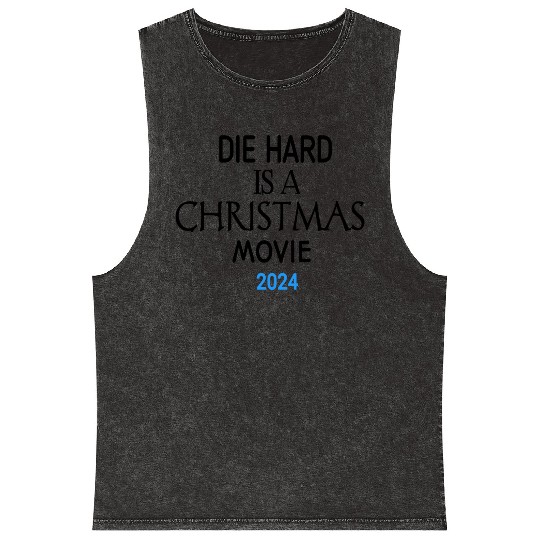 "Yippee Ki-Yay Christmas: Embracing Die Hard as a Mineral Wash Tank Tops