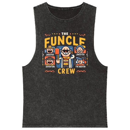 The Funcle Crew: Unlocking the Magic of Unclehood Mineral Wash Tank Tops