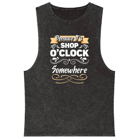 Shopping Queen Buying Fashion Mineral Wash Tank Tops