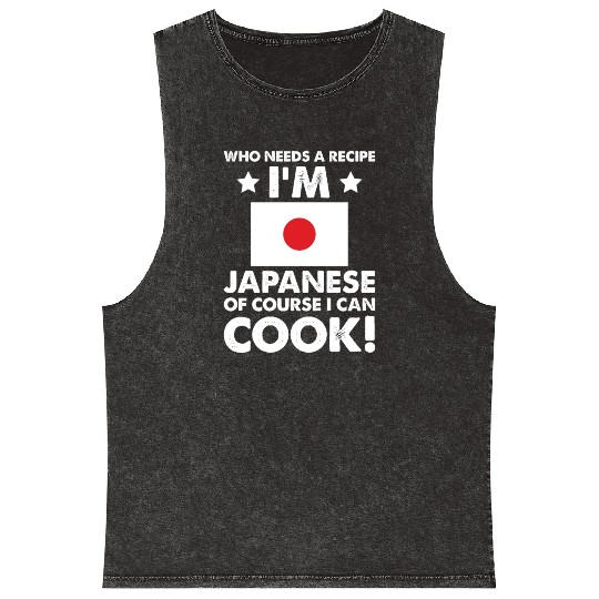 Japanese Cuisine Cook Chef I´m Japanese Of Course Mineral Wash Tank Tops