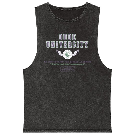 Dude University Mineral Wash Tank Tops