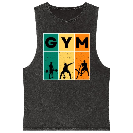 GYM Mineral Wash Tank Tops