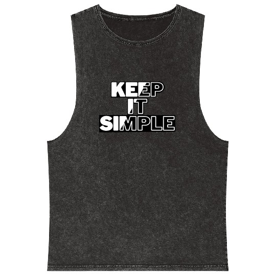 keep it simple Mineral Wash Tank Tops