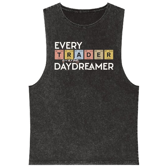 Every Trader is a Big Daydreamer Mineral Wash Tank Tops