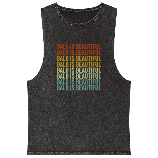 Bald Is Beautiful Mineral Wash Tank Tops
