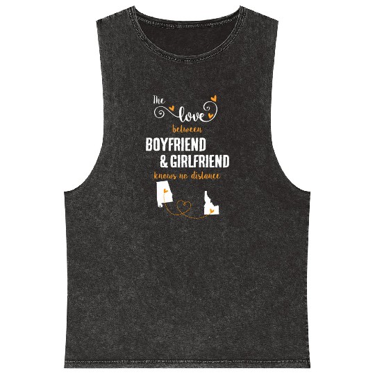 Love Between BF And GF Albm To Idaho Gift Mineral Wash Tank Tops