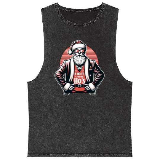 I Do It For The Ho's Mineral Wash Tank Tops