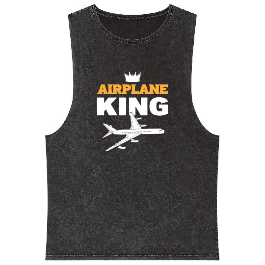 Airplane King Soldiers Or Armed Forces Gift Mineral Wash Tank Tops
