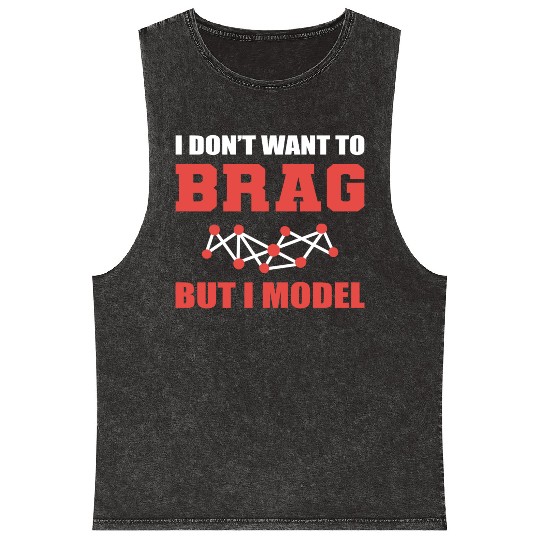 I Model Joker or Funny Person Gift Mineral Wash Tank Tops