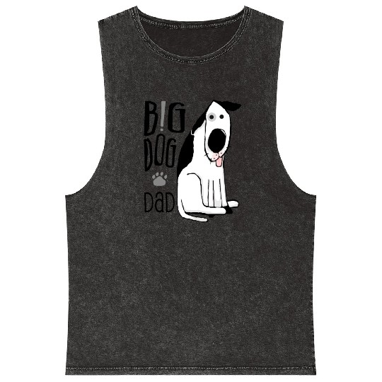 Big Dog Dad Mineral Wash Tank Tops