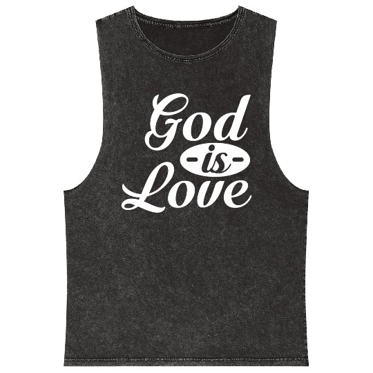 God Is Love Mineral Wash Tank Tops