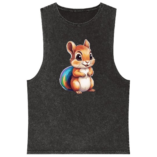 Squirrel Girl Mineral Wash Tank Tops
