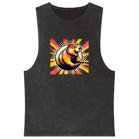 Groundhog Day 2024 Enthusiast February 2nd Mineral Wash Tank Tops