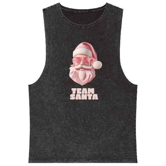 Team Santa Mineral Wash Tank Tops