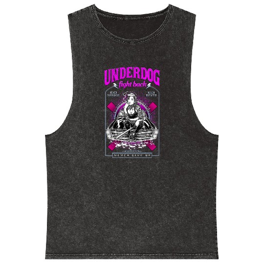 underdog fight back #1 Mineral Wash Tank Tops