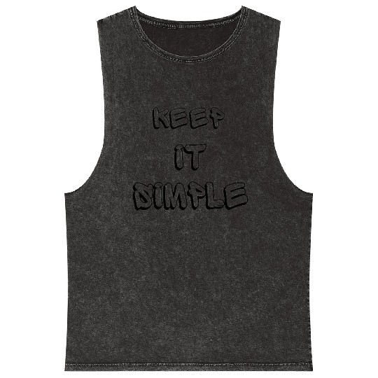 keep it simple Mineral Wash Tank Tops