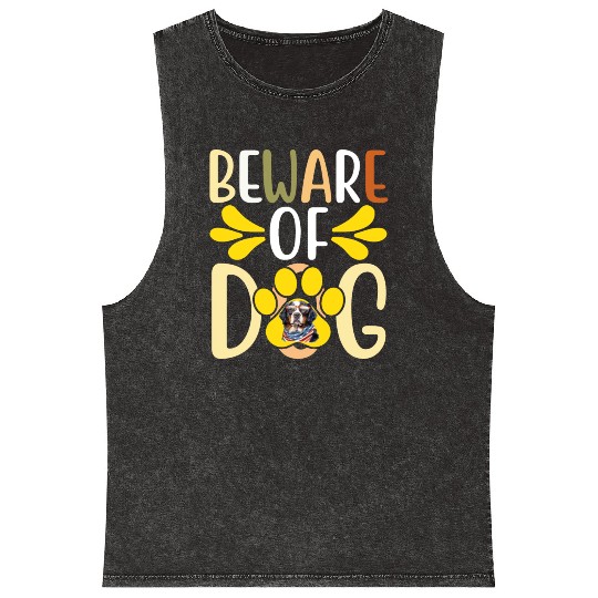 Beware Of Dog Mineral Wash Tank Tops