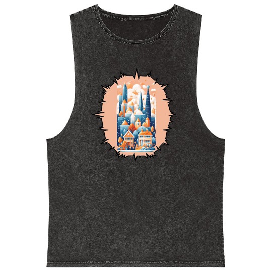 Angel Condo Mineral Wash Tank Tops
