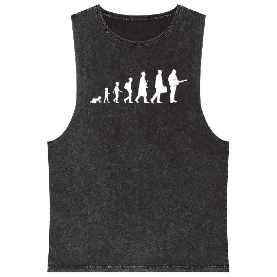 Kid to Guitar Player Mineral Wash Tank Tops