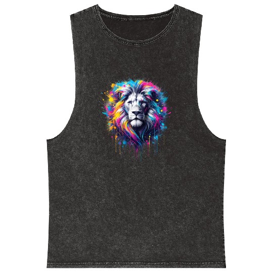 Sovereign Spectrum The Lion s Majesty Mineral Wash Tank Tops
