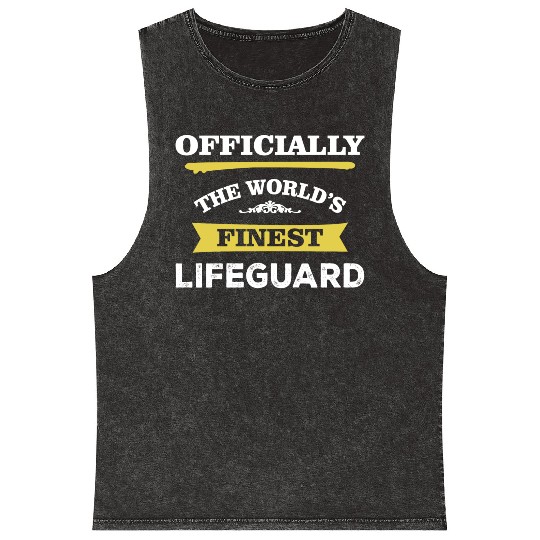 The World's Finest Lifeguard Mineral Wash Tank Tops