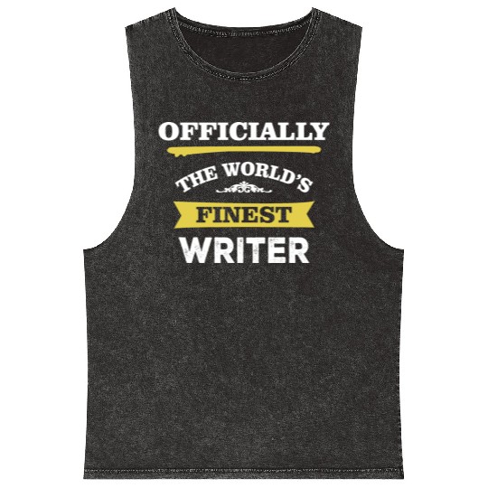 The World's Finest Writer Mineral Wash Tank Tops