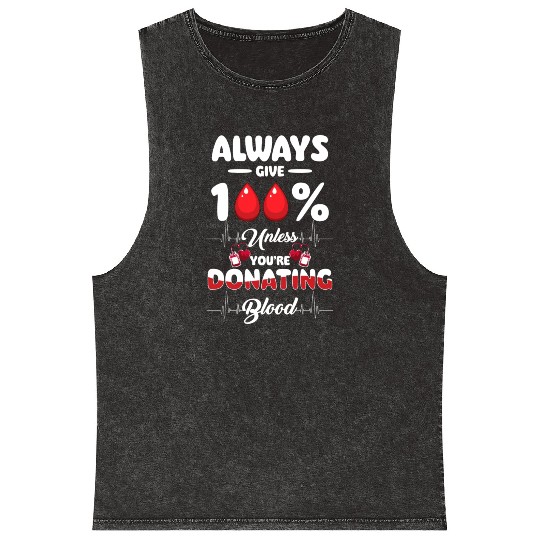 Blood Donation Thank You Savior Mineral Wash Tank Tops