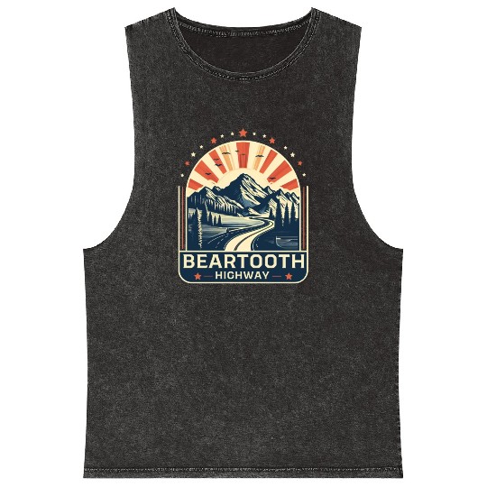 Beartooth Highway US 212 Mineral Wash Tank Tops