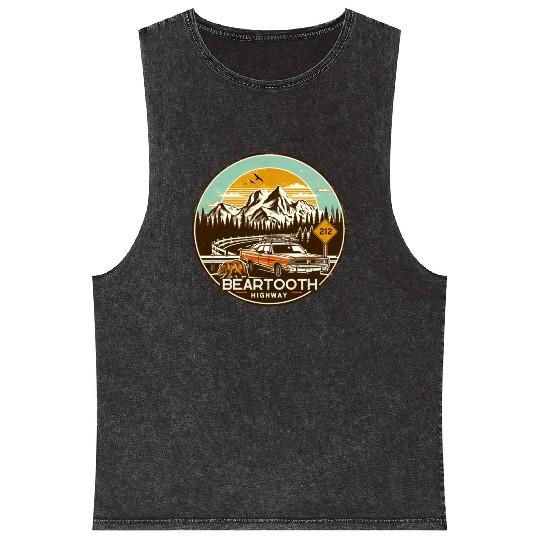 Beartooth Highway US 212 Mineral Wash Tank Tops