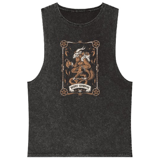 Merry krampus Mineral Wash Tank Tops