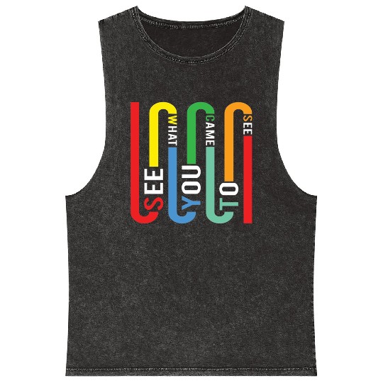Typography - See What You Came To See Mineral Wash Tank Tops