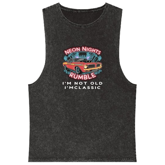 Statement of Classic Confidence Apparel- Hot Rod Mineral Wash Tank Tops
