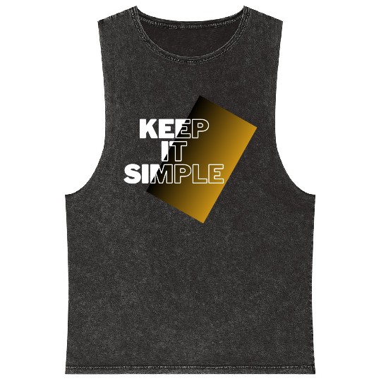 keep it simple Mineral Wash Tank Tops