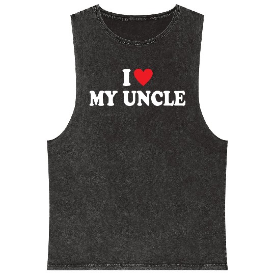 I Love My Uncle Mineral Wash Tank Tops