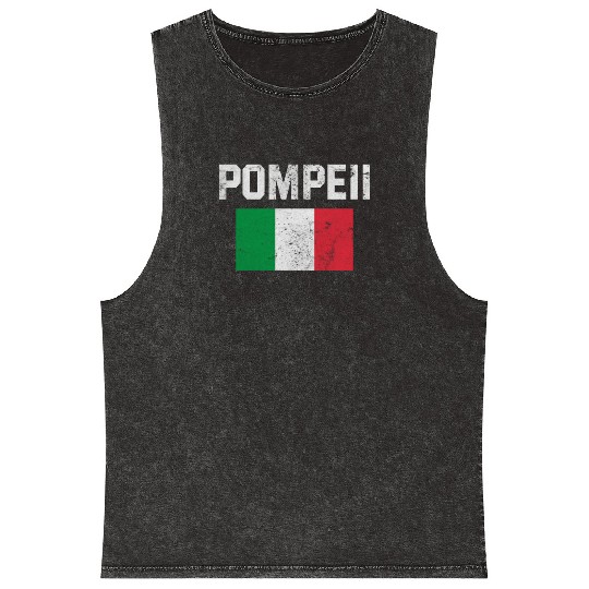 Pompeii Flag Italy Geology Mineral Wash Tank Tops