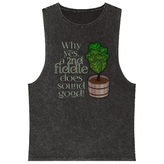 2nd fiddle... leaf fig Mineral Wash Tank Tops