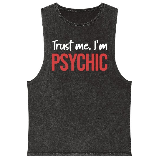 Trust Me, I'm Psychic Celestial Card Decks Mineral Wash Tank Tops