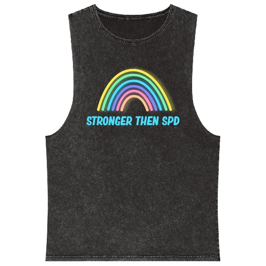 Stronger Than SPD Awareness Disorder Toddler Mineral Wash Tank Tops